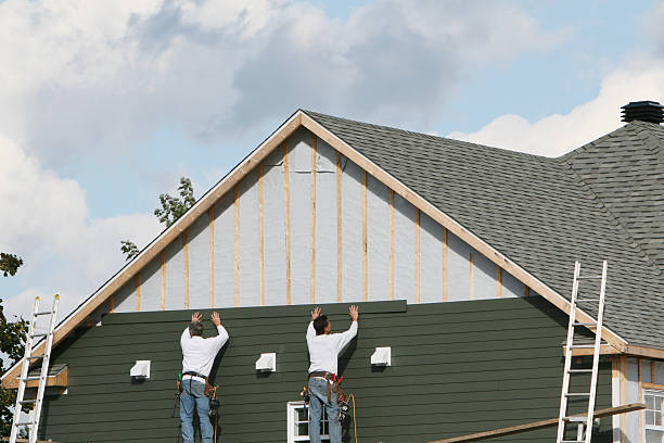 Professional Emergency Siding Repair technician working in Fuquay-Varina, NC